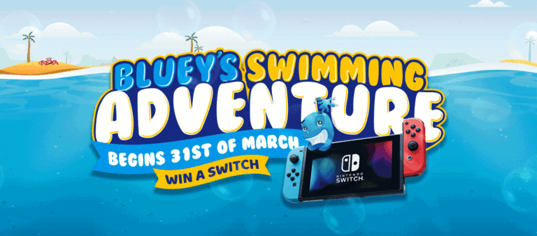 Bluey's Swimming Adventure 2025 cover